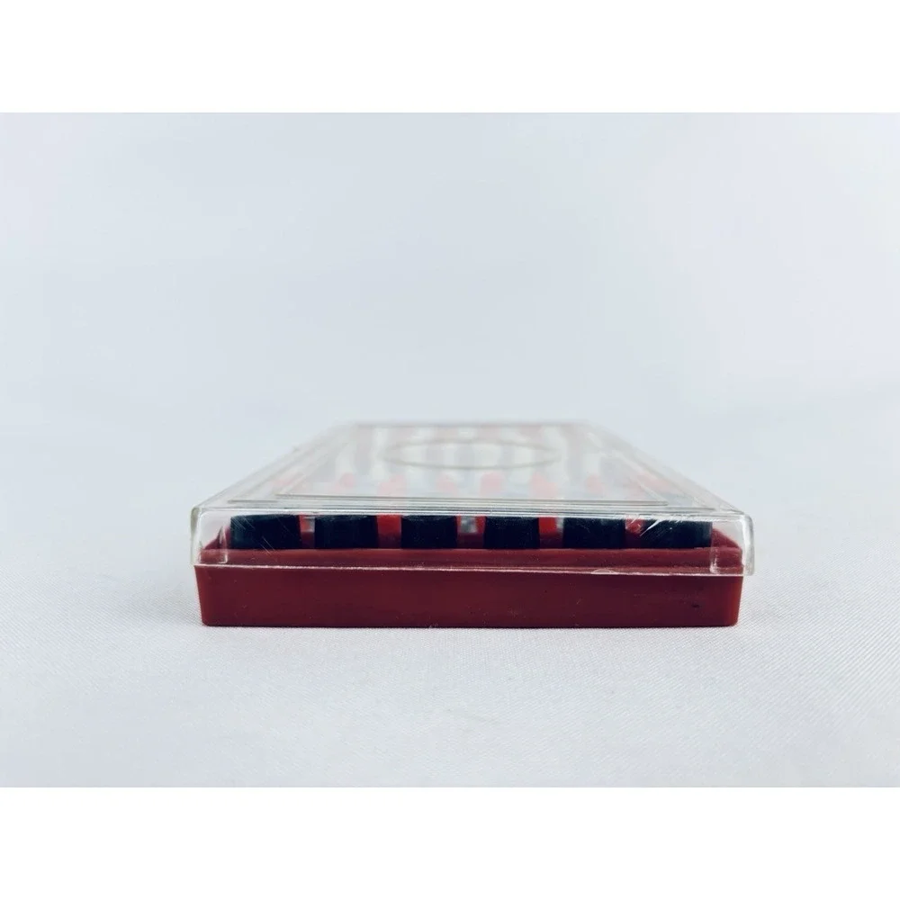 Rare Vintage 1950s Plastic Travel Chess & Checkers‎ Set YC Hong Kong Complete